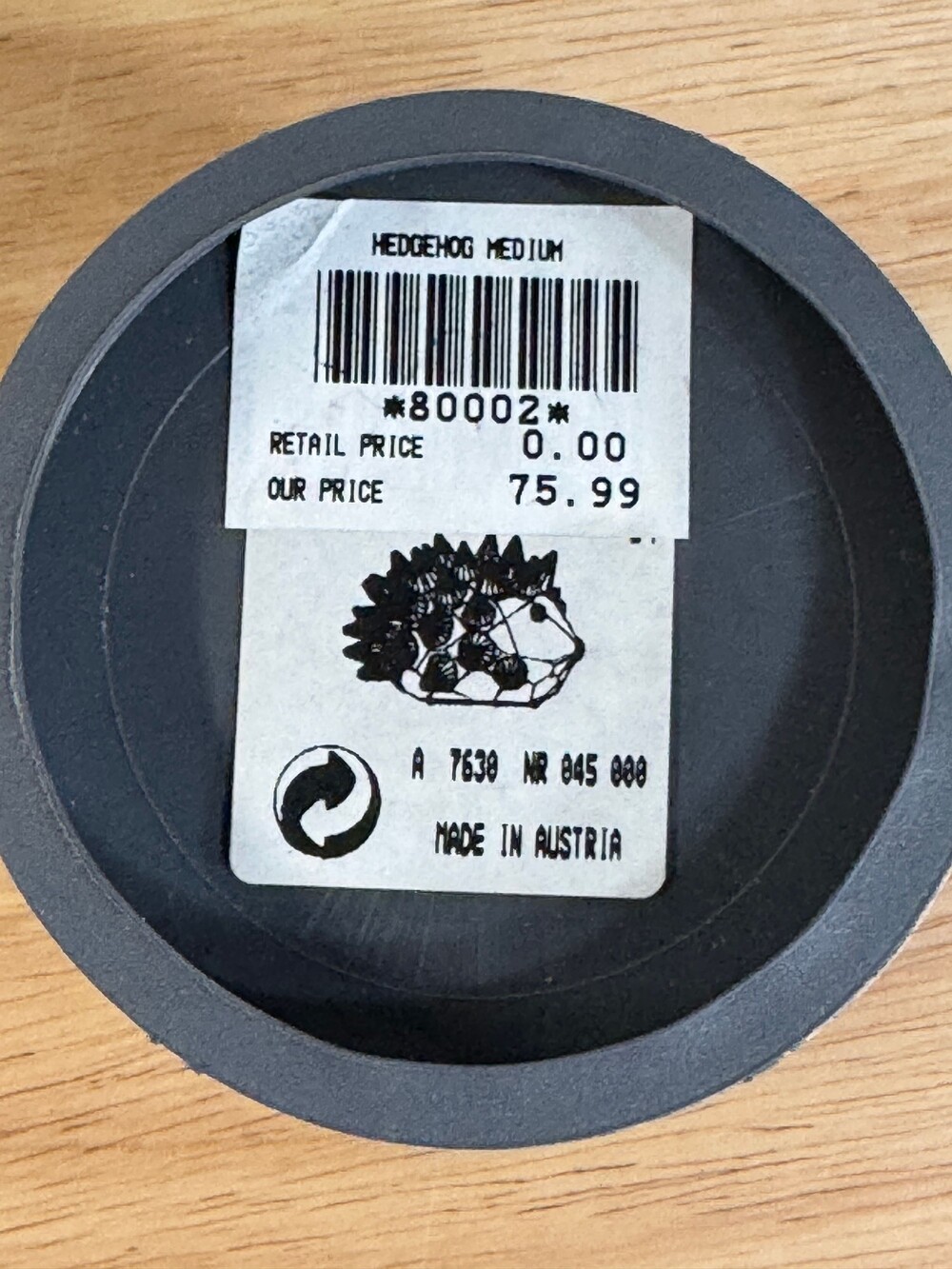 Swarovski Crystal-Hedgehog Medium 80002- RETIRED